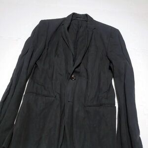 CNC Costume National Black Unstructured Cotton Blazer Jacket 38US / 48IT